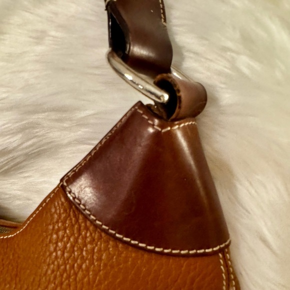 Dooney & Bourke Brown Leather Hobo Bag - Picture 3 of 8